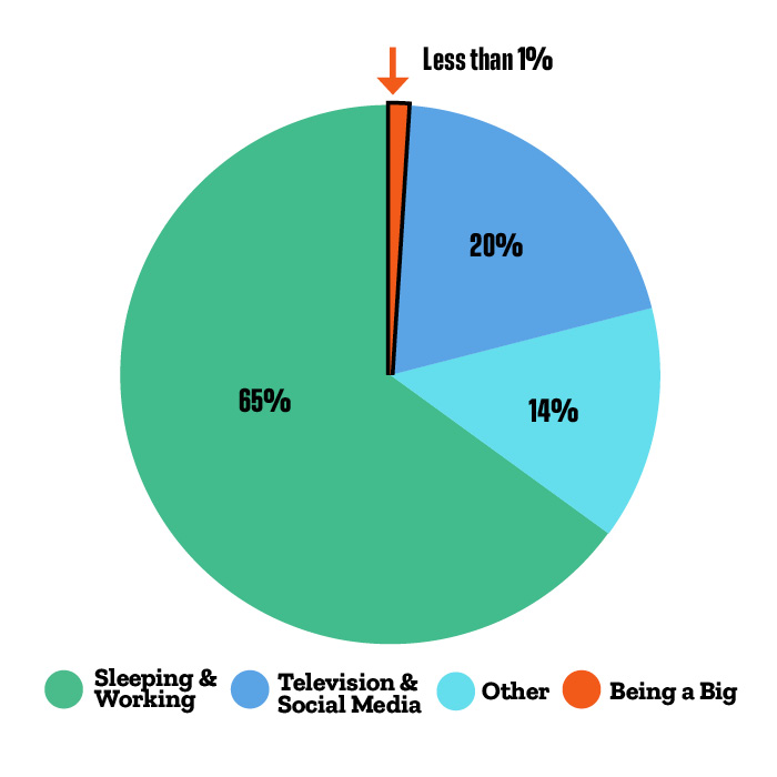 pie chart of hours4